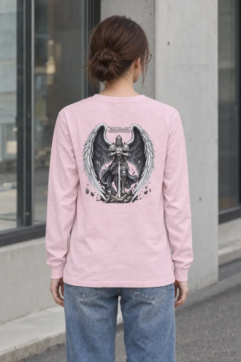 "Armored Archangel Michael" Unisex Longsleeve T-shirt
