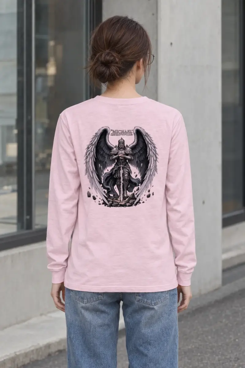 "Armored Archangel Michael" Unisex Longsleeve T-shirt