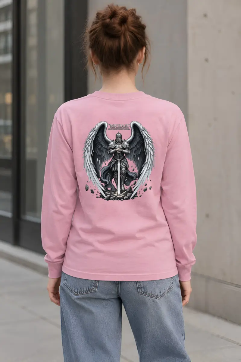 "Armored Archangel Michael" Unisex Longsleeve T-shirt