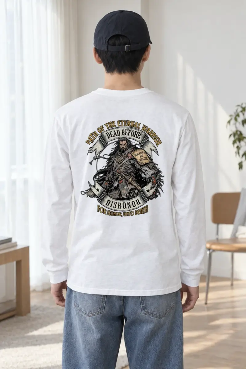 "Armored Banner Warrior" Unisex Longsleeve T-shirt