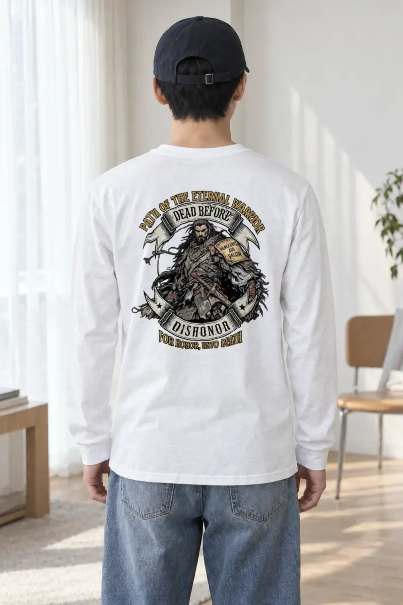 "Armored Banner Warrior" Unisex Longsleeve T-shirt