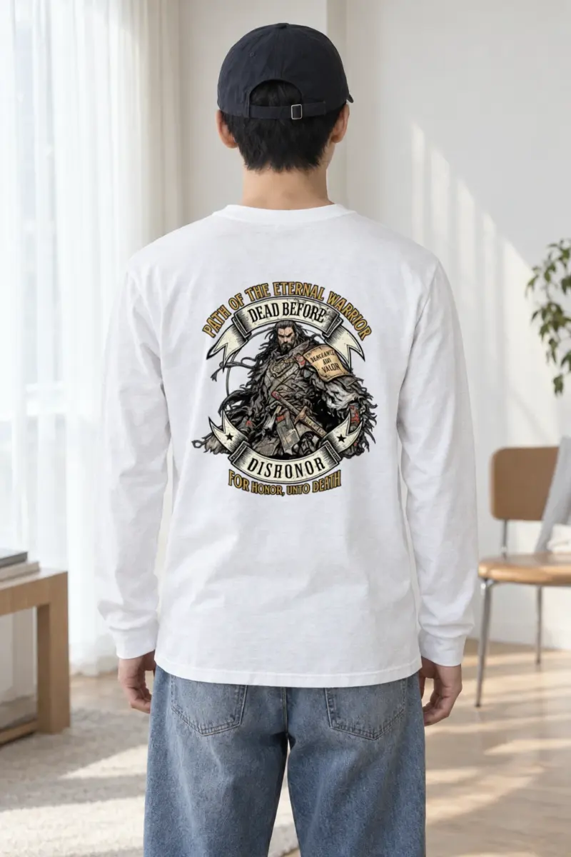 "Armored Banner Warrior" Unisex Longsleeve T-shirt