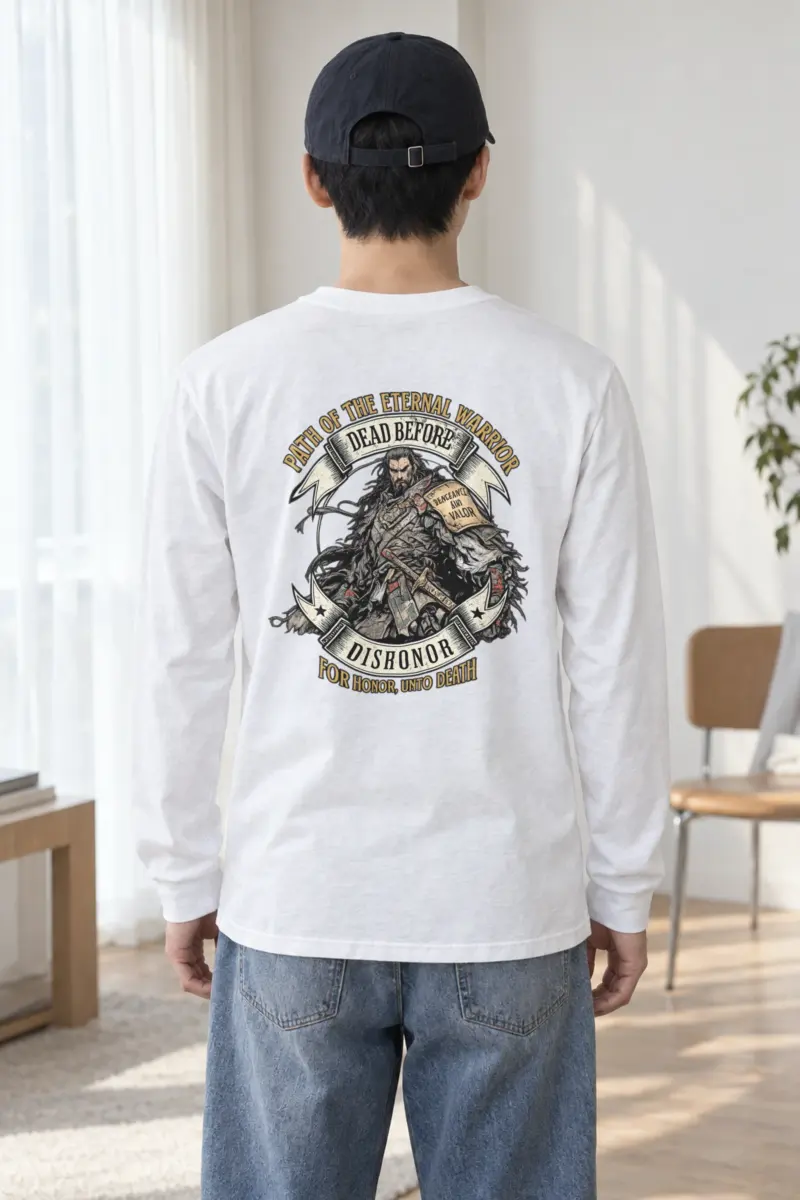 "Armored Banner Warrior" Unisex Longsleeve T-shirt