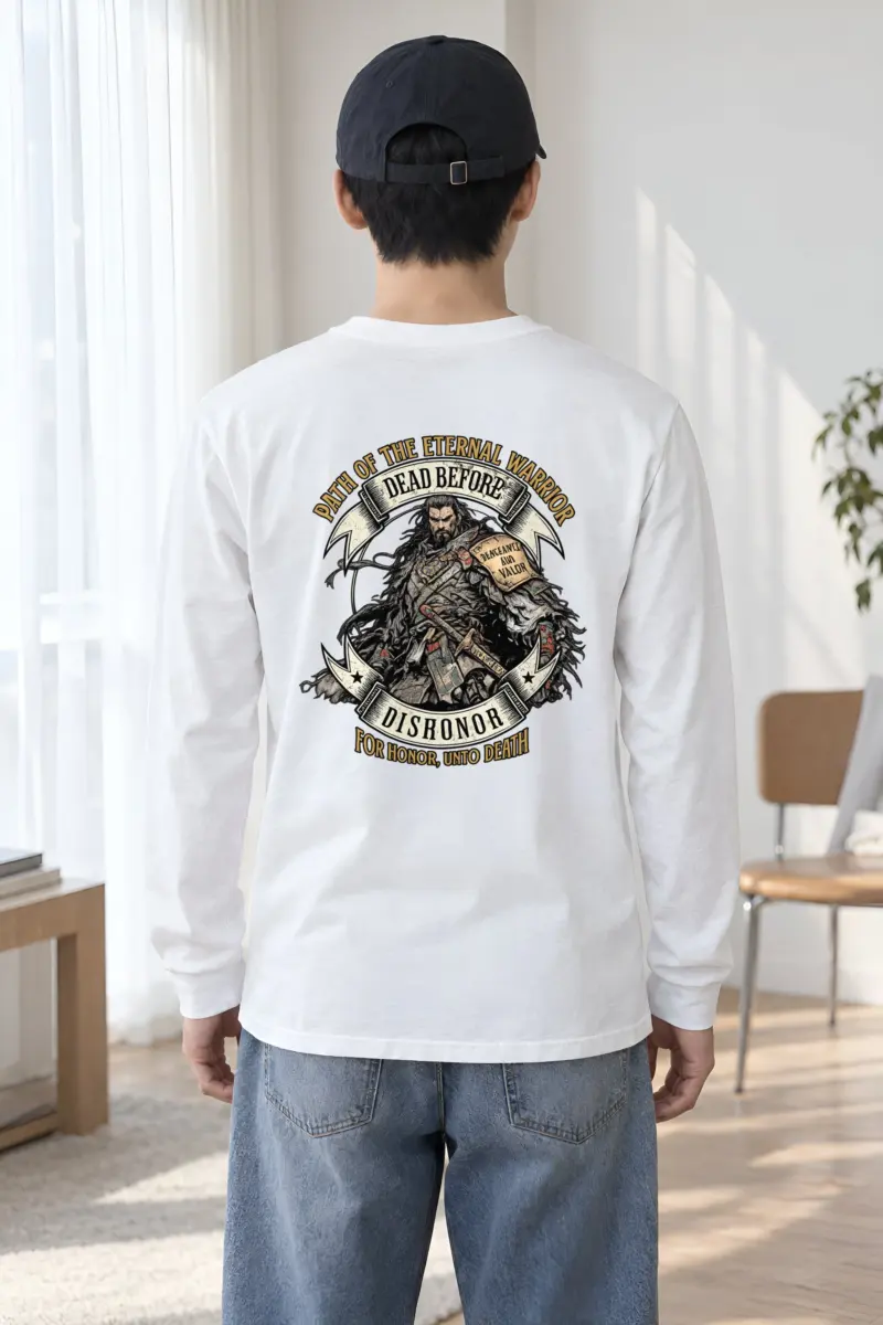 "Armored Banner Warrior" Unisex Longsleeve T-shirt
