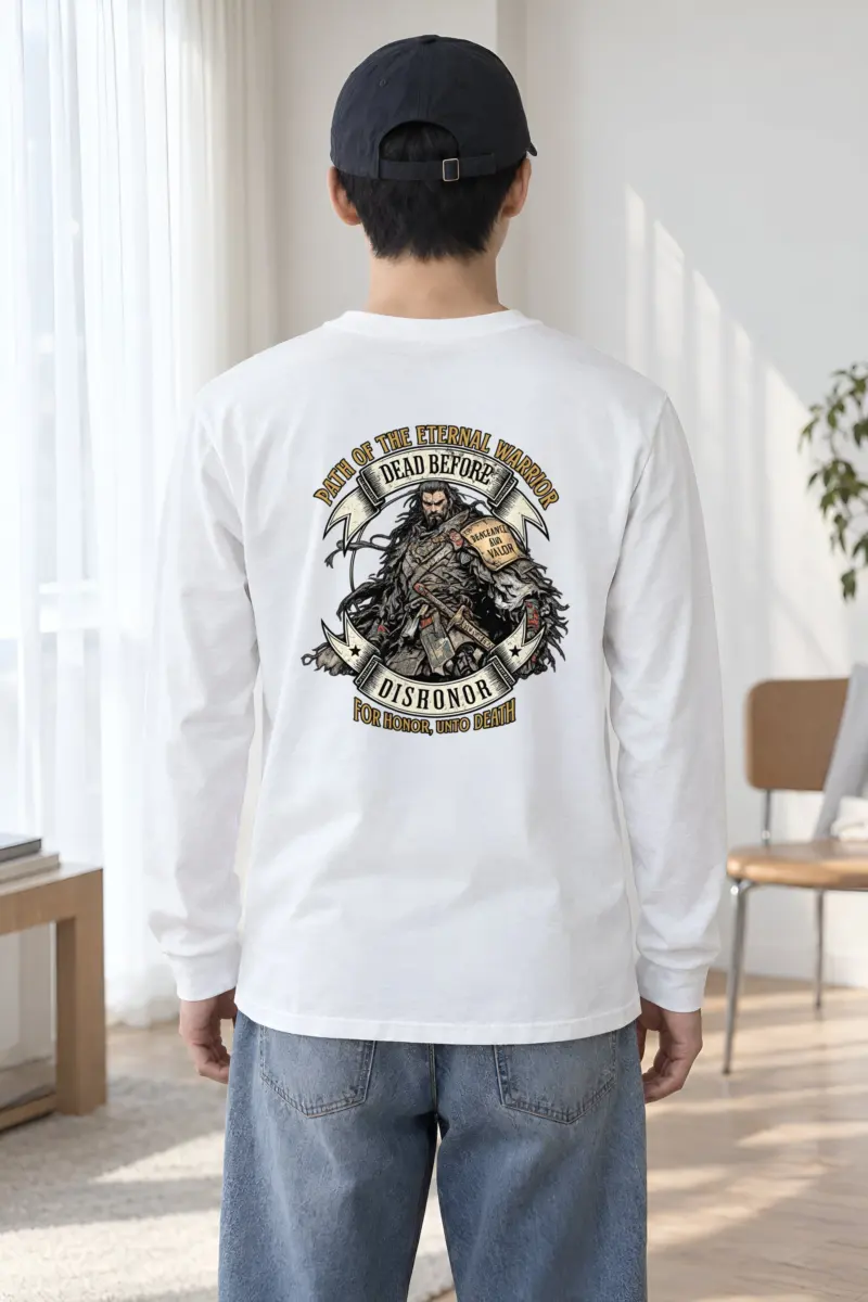 "Armored Banner Warrior" Unisex Longsleeve T-shirt