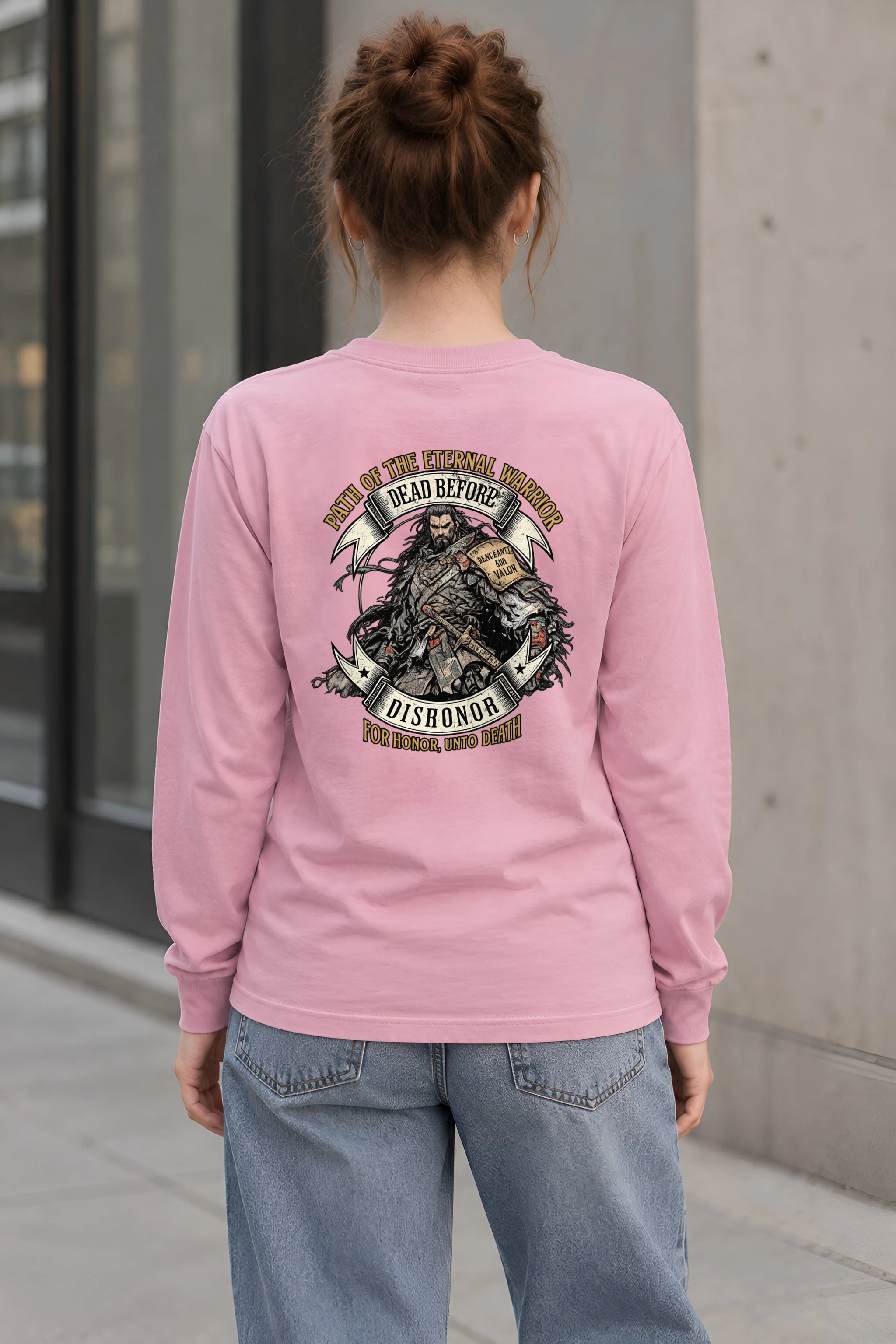 "Armored Banner Warrior" Unisex Longsleeve T-shirt