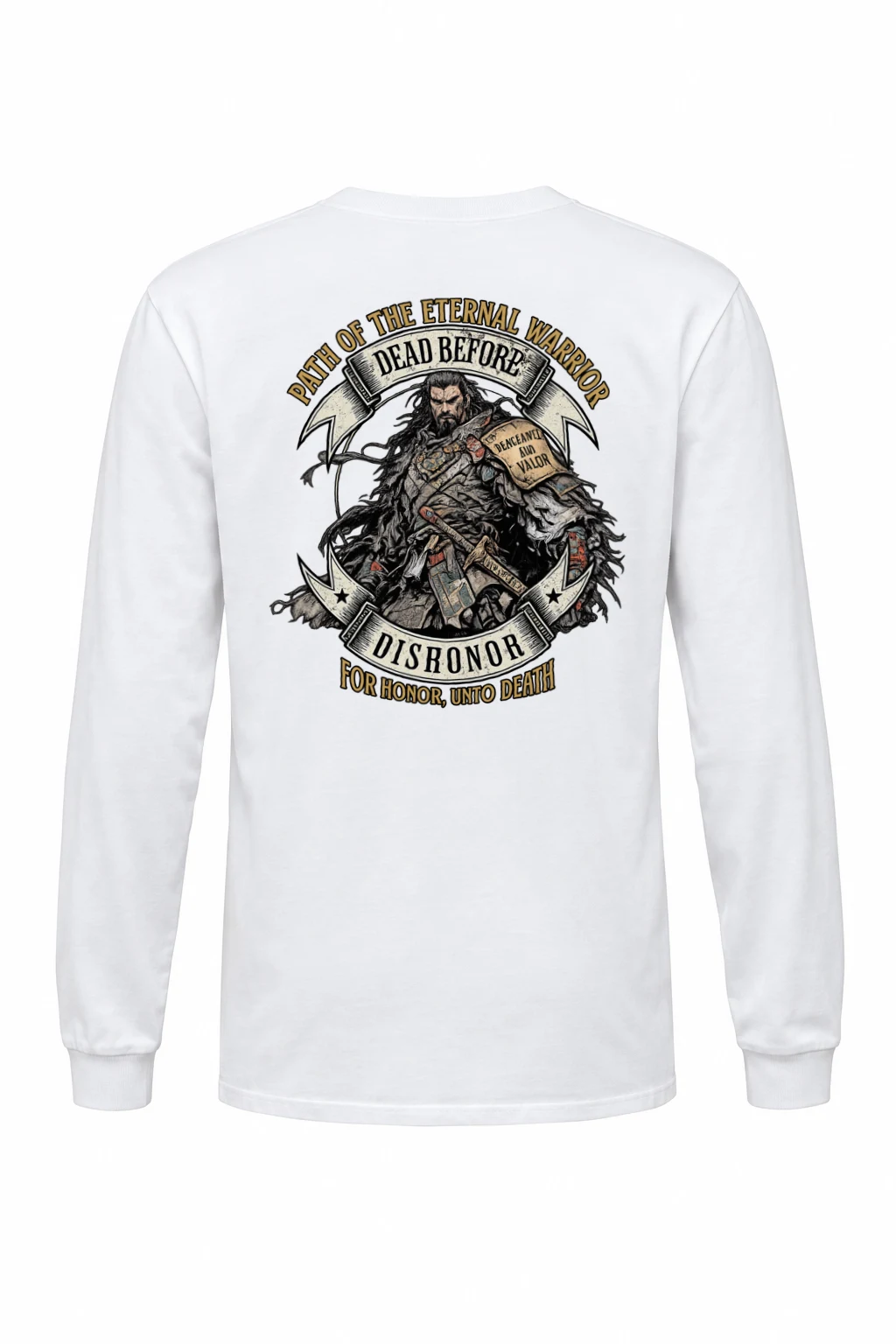 "Armored Banner Warrior" Unisex Longsleeve T-shirt