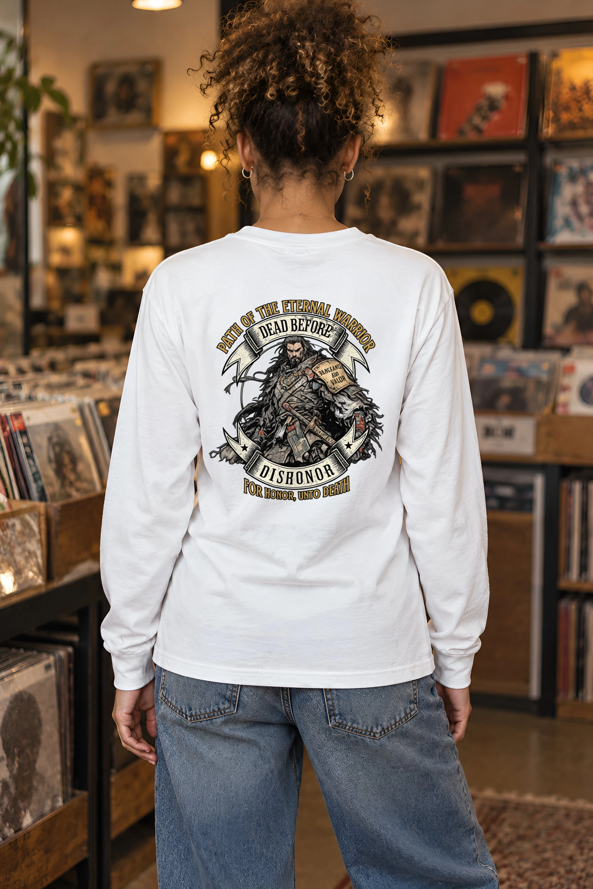 "Armored Banner Warrior" Unisex Longsleeve T-shirt
