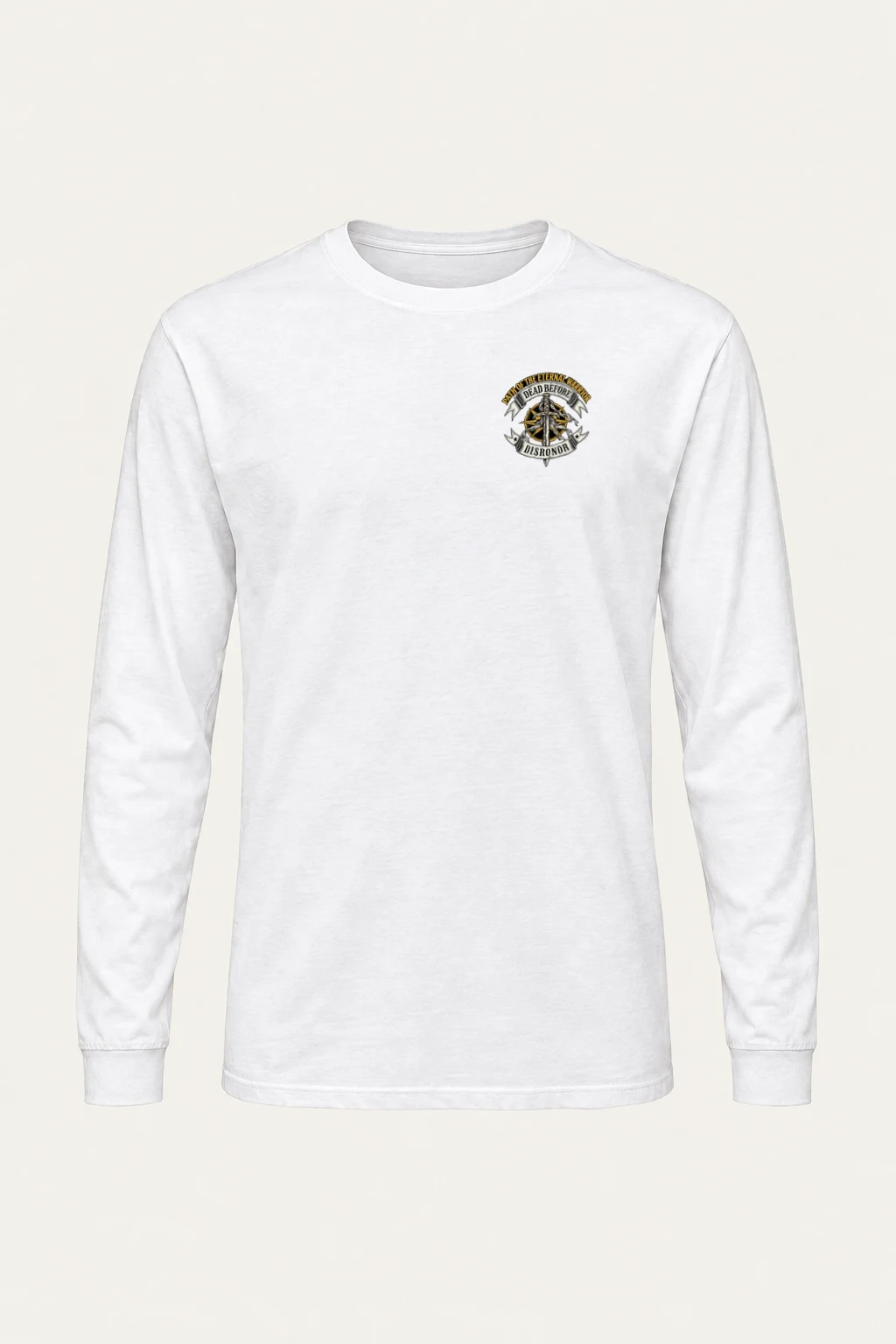 "Armored Banner Warrior" Unisex Longsleeve T-shirt