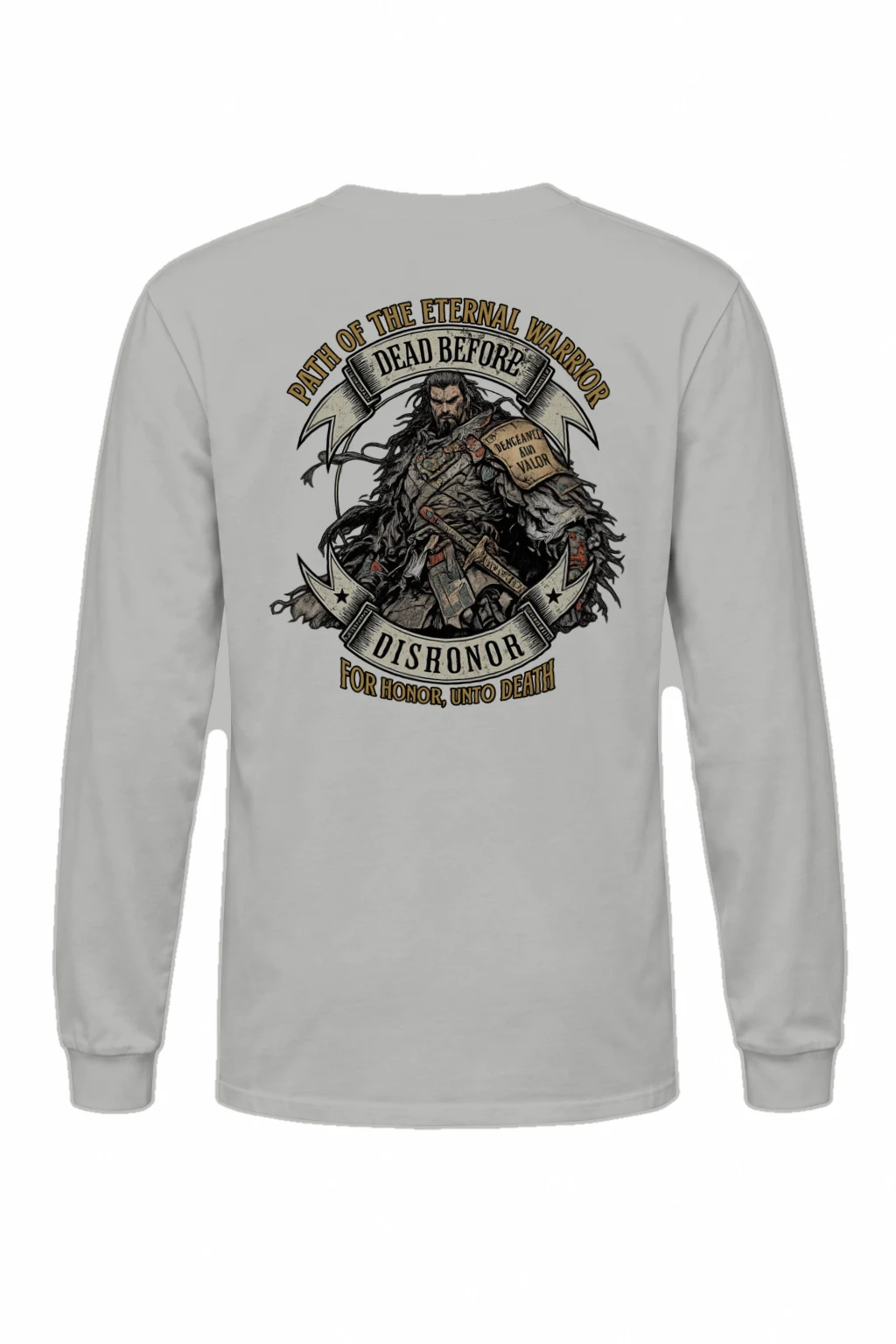 "Armored Banner Warrior" Unisex Longsleeve T-shirt