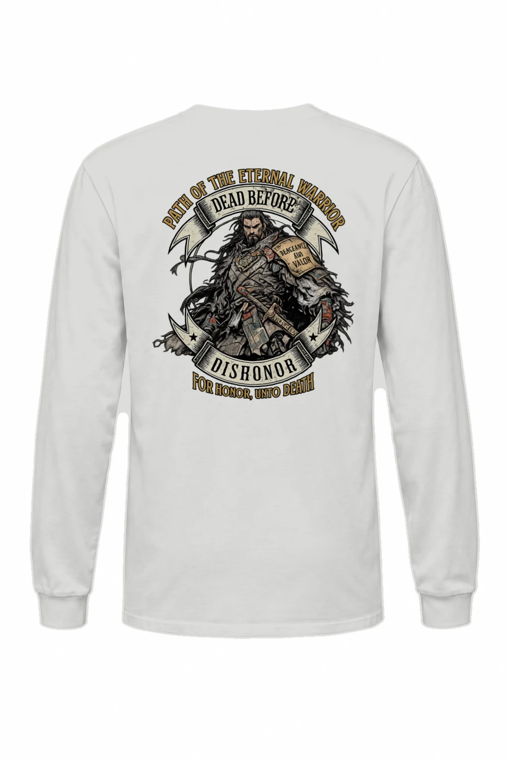 "Armored Banner Warrior" Unisex Longsleeve T-shirt