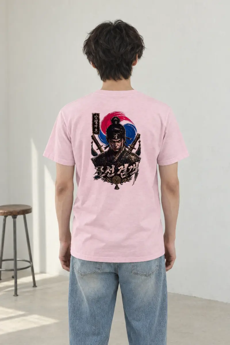 "Armored Joseon Swordsman" Heavyweight Unisex Crewneck T-shirt