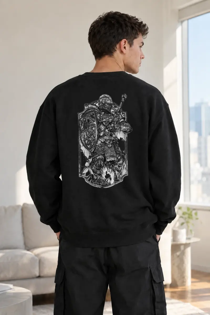 “Armored Warload” Heavy Blend Unisex Crewneck Sweatshirt | Gildan 18000