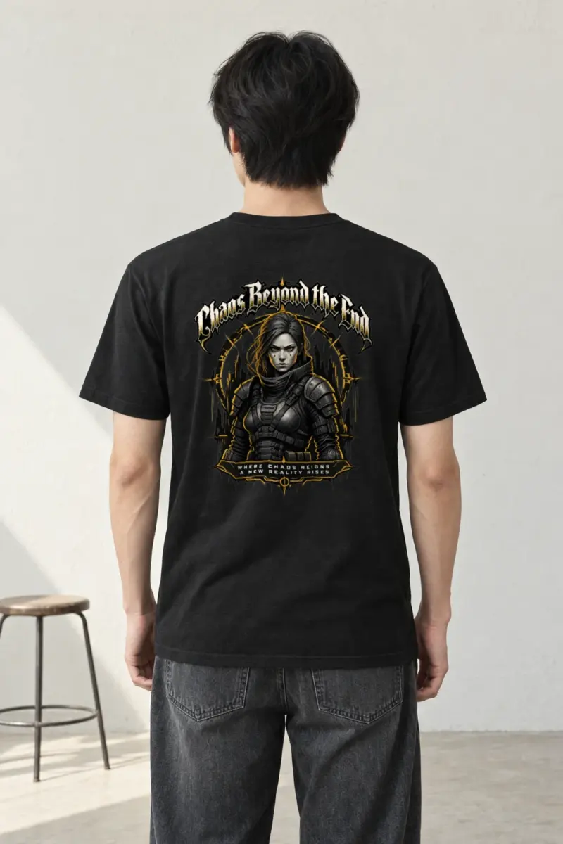 "Armored Warrior Emblem" Heavyweight Unisex Crewneck T-shirt | Gildan 5000