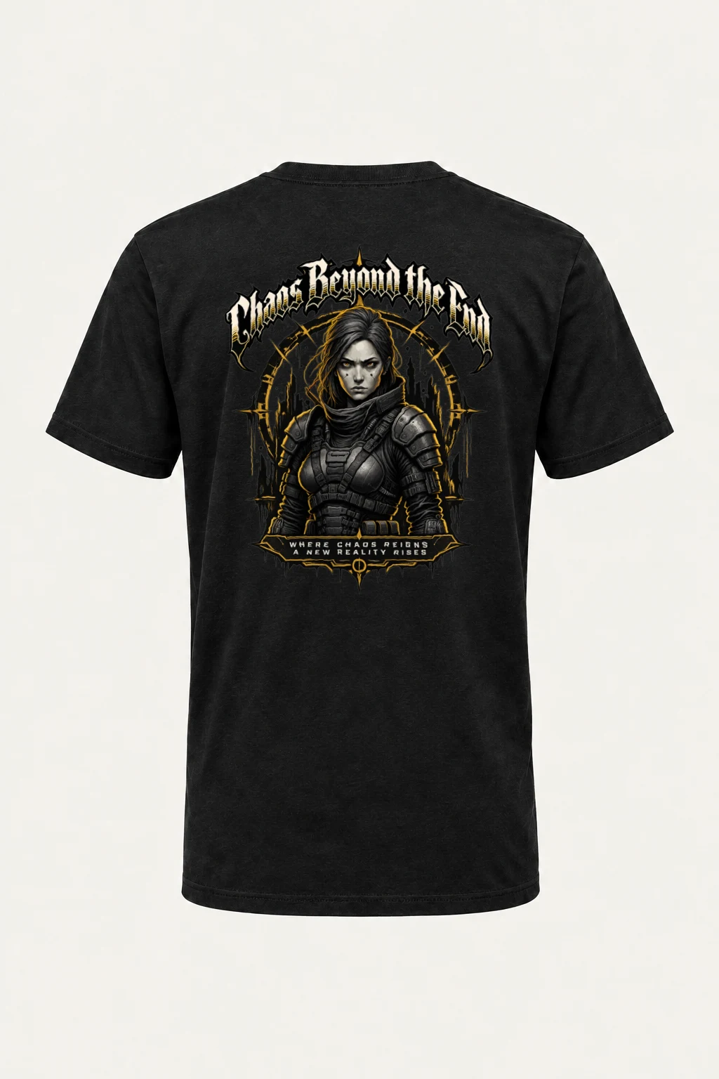 "Armored Warrior Emblem" Heavyweight Unisex Crewneck T-shirt | Gildan 5000