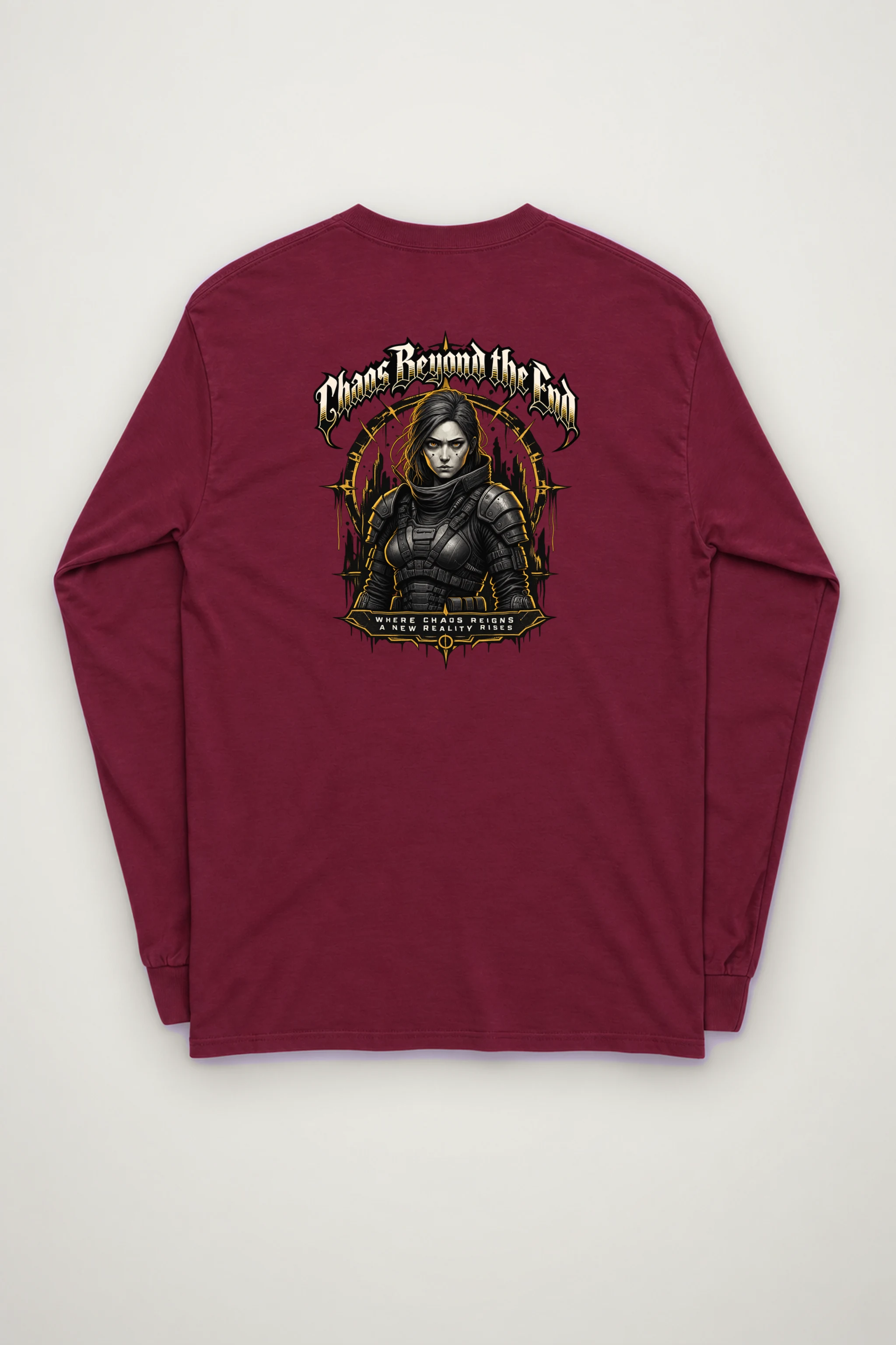 "Armored Warrior Emblem" Unisex Longsleeve T-shirt