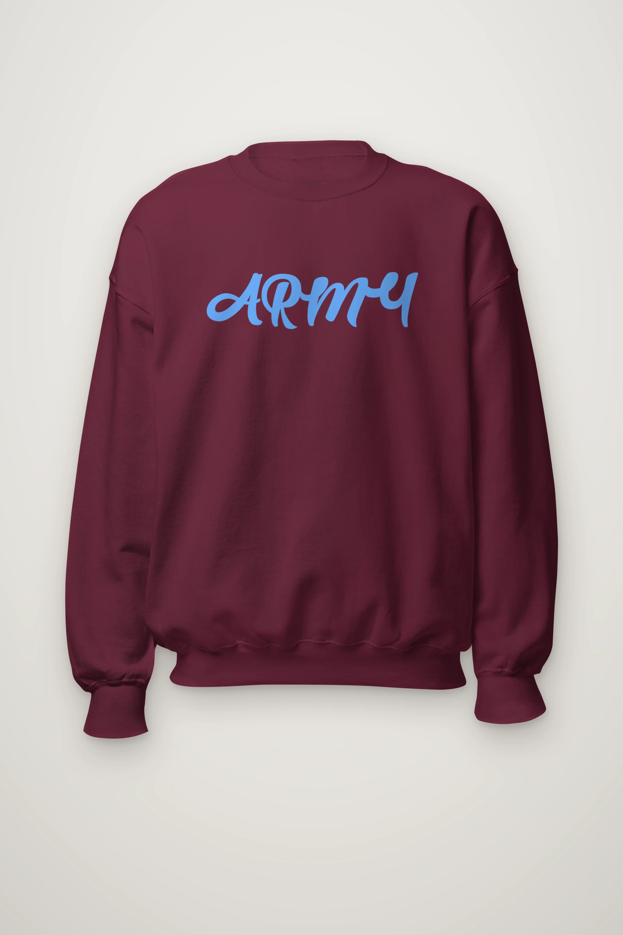 "Army Script" Heavy Blend Unisex Crewneck Sweatshirt