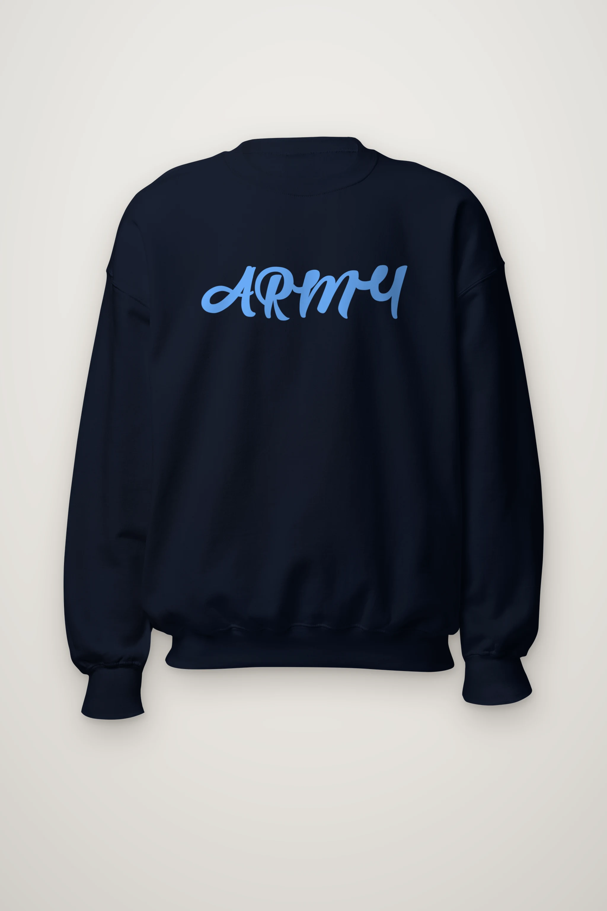 "Army Script" Heavy Blend Unisex Crewneck Sweatshirt