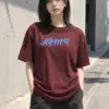 "Army Script" Heavyweight Unisex Crewneck T-shirt | Gildan 5000