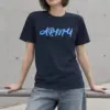 "Army Script" Heavyweight Unisex Crewneck T-shirt