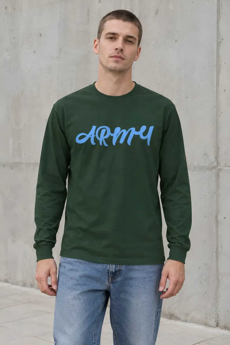 "Army Script" Unisex Longsleeve T-shirt