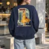 "Art Deco Dog Walk" Heavy Blend Unisex Crewneck Sweatshirt | Gildan 18000