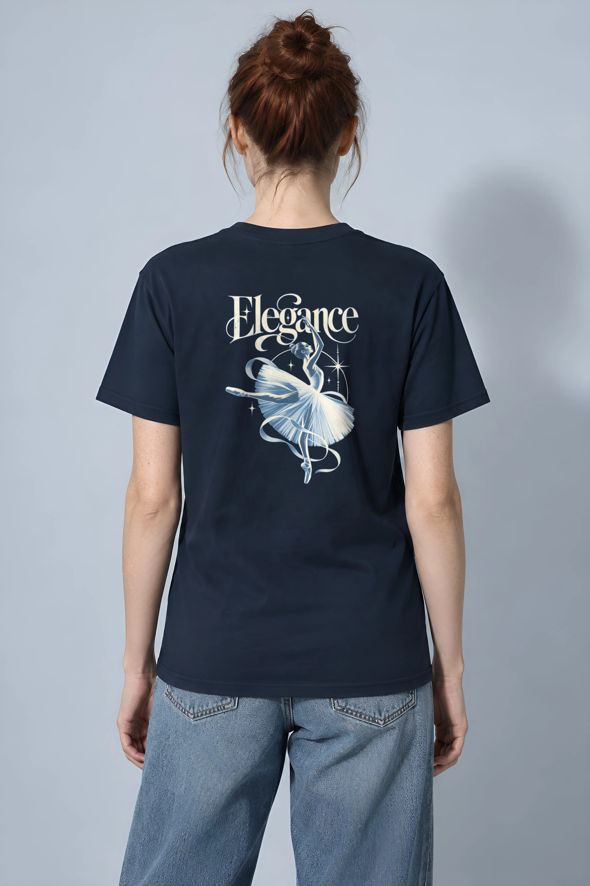 "Art Deco Leap" Heavyweight Unisex Crewneck T-shirt