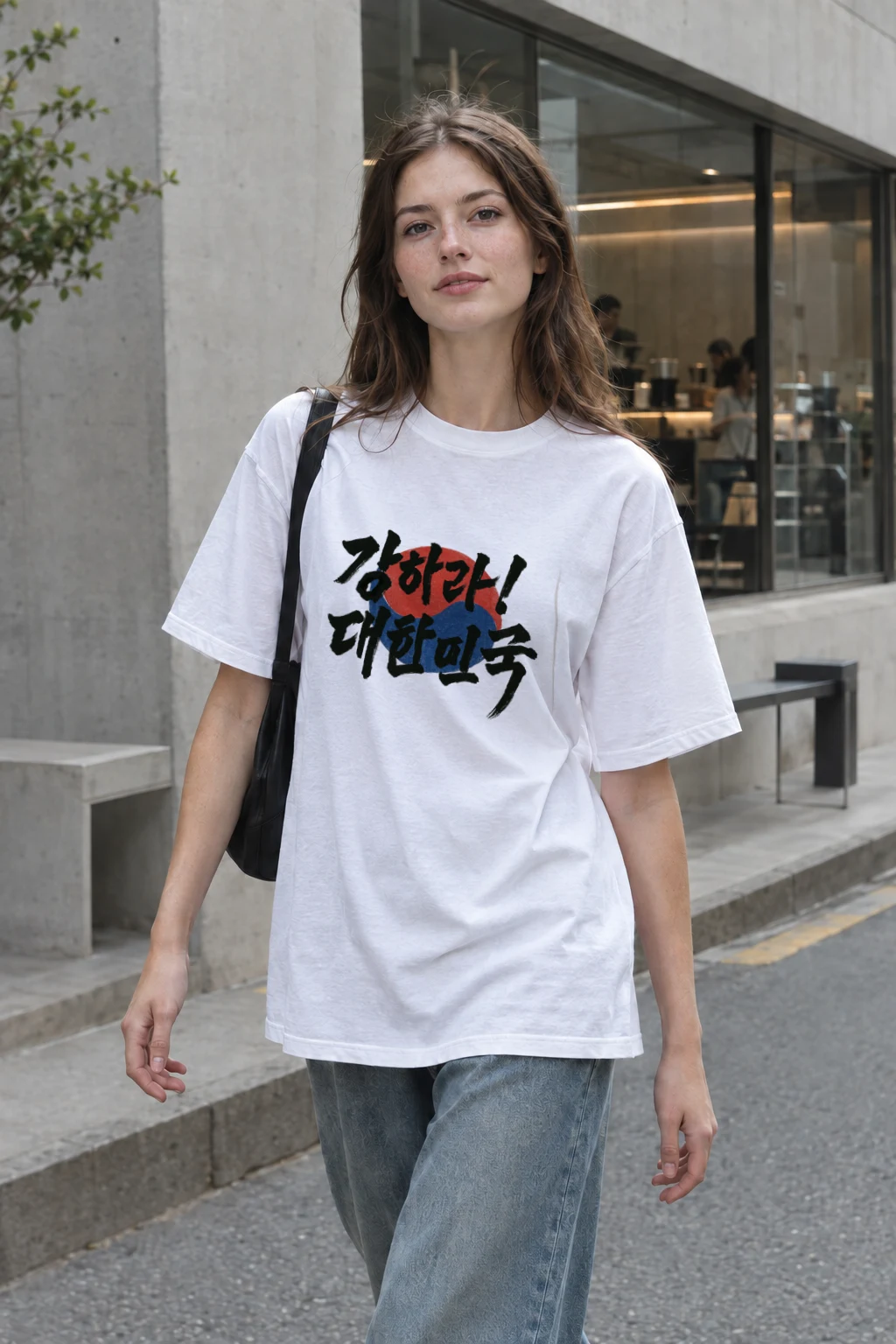 "Asahi Brush Circles" Heavyweight Unisex Crewneck T-shirt | Gildan 5000