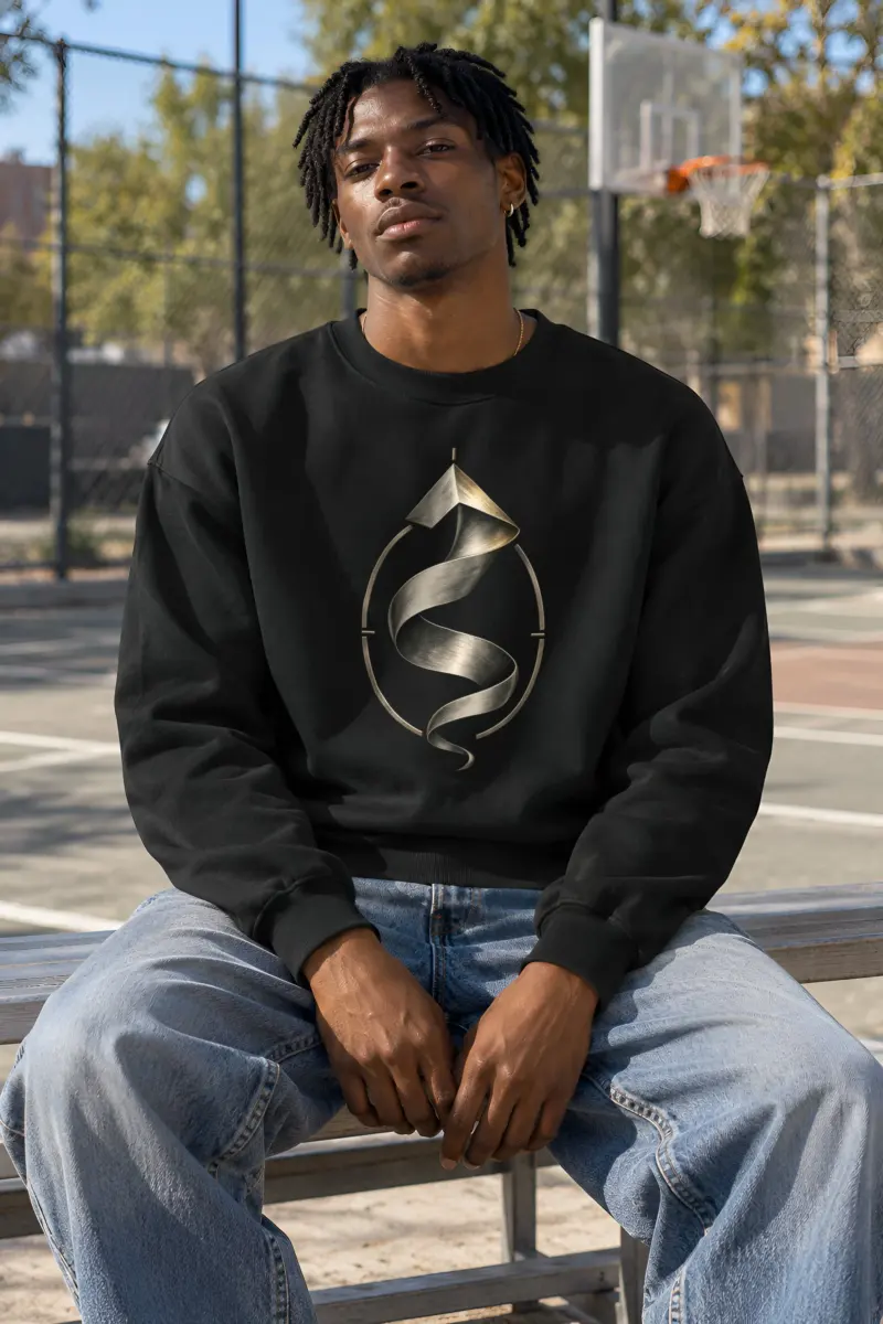 "Ascending Fold" Heavy Blend Unisex Crewneck Sweatshirt