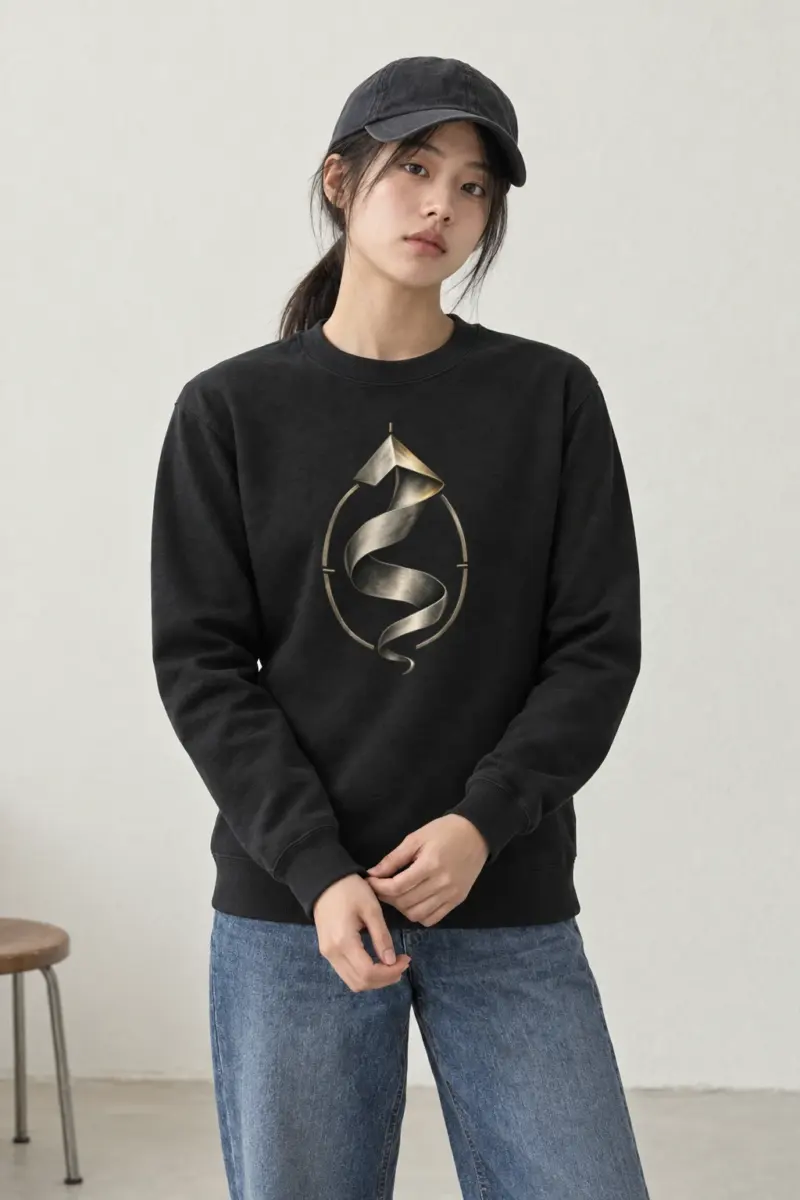 "Ascending Fold" Heavy Blend Unisex Crewneck Sweatshirt