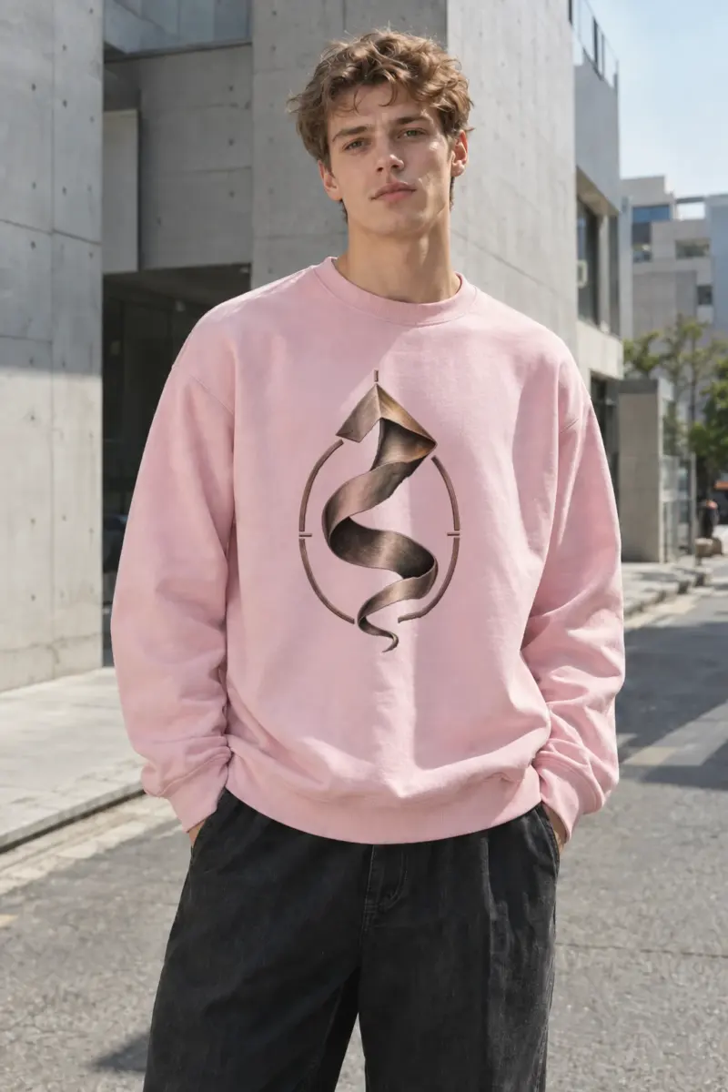 "Ascending Fold" Heavy Blend Unisex Crewneck Sweatshirt | Gildan 18000