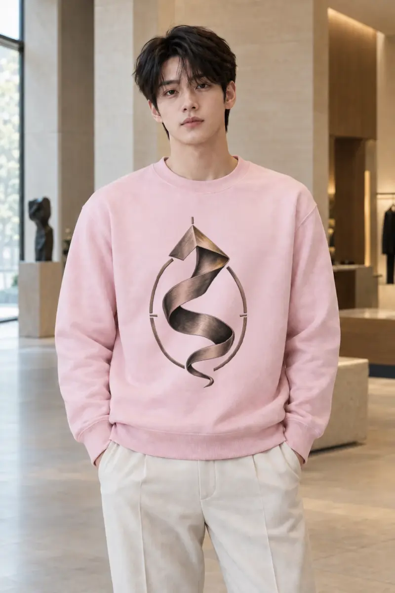 "Ascending Fold" Heavy Blend Unisex Crewneck Sweatshirt | Gildan 18000