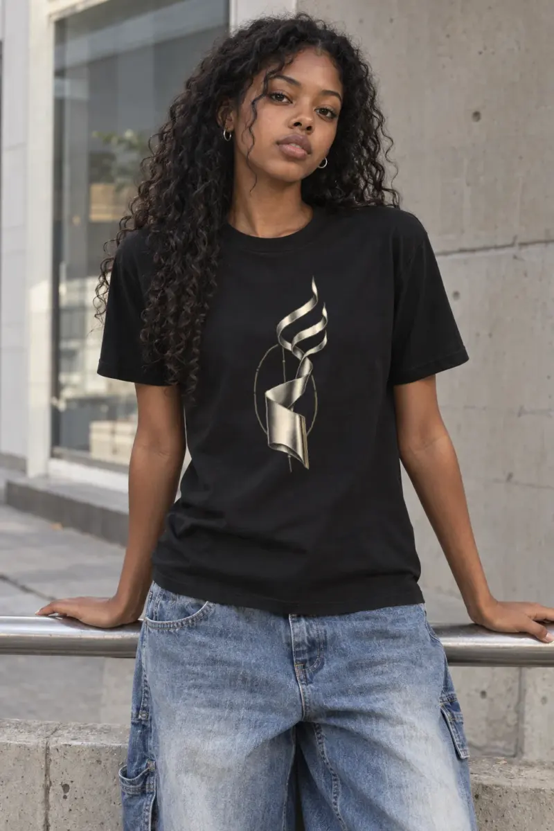 "Ascending Spiral" Heavyweight Unisex Crewneck T-shirt