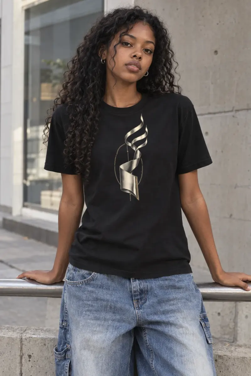 "Ascending Spiral" Heavyweight Unisex Crewneck T-shirt