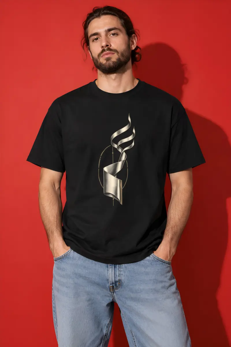 "Ascending Spiral" Heavyweight Unisex Crewneck T-shirt