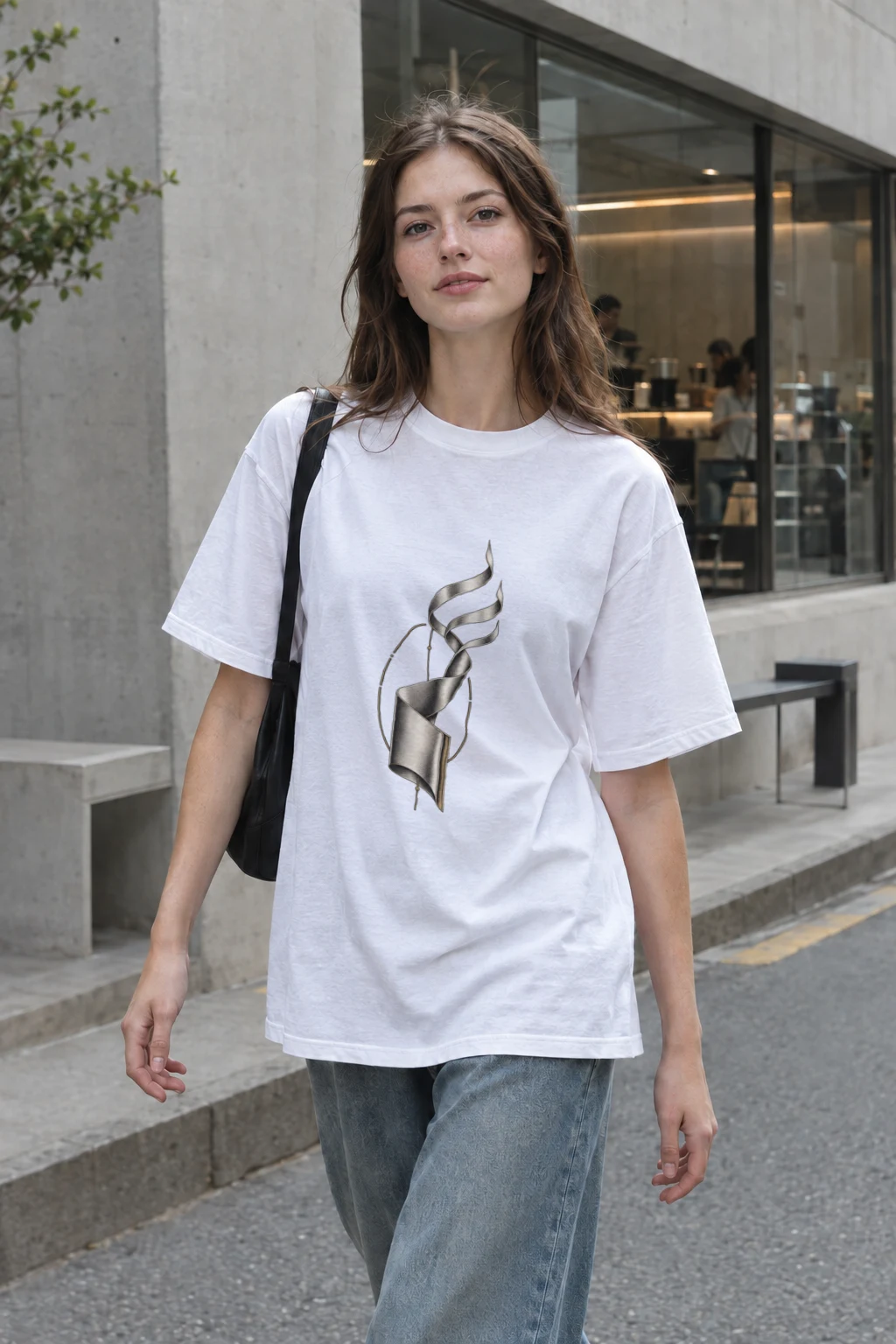 "Ascending Spiral" Heavyweight Unisex Crewneck T-shirt | Gildan 5000