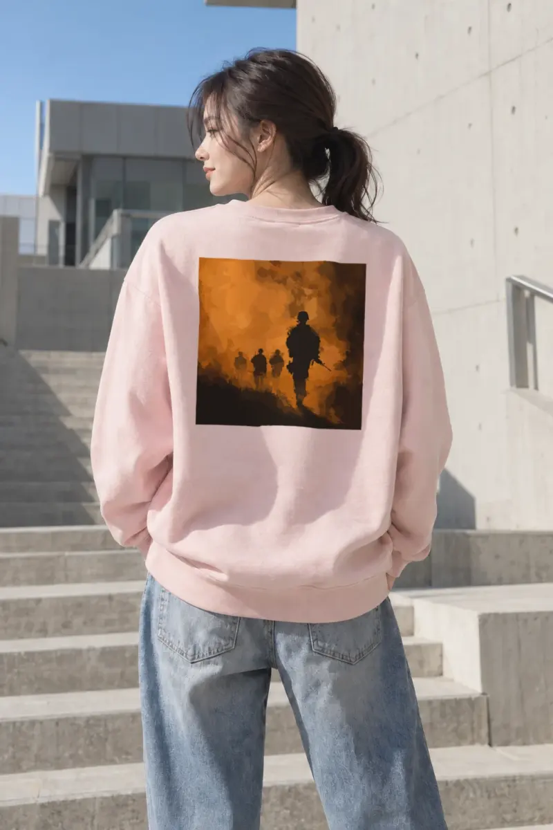 "Ashen March" Heavy Blend Unisex Crewneck Sweatshirt | Gildan 18000