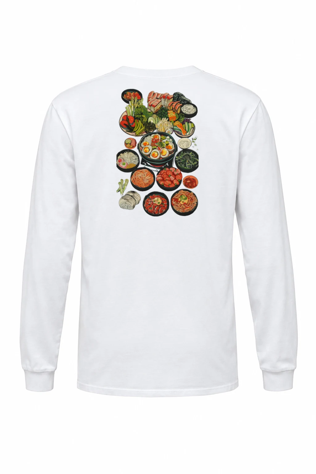 "Asian Food Spread" Unisex Longsleeve T-shirt | Gildan 2400
