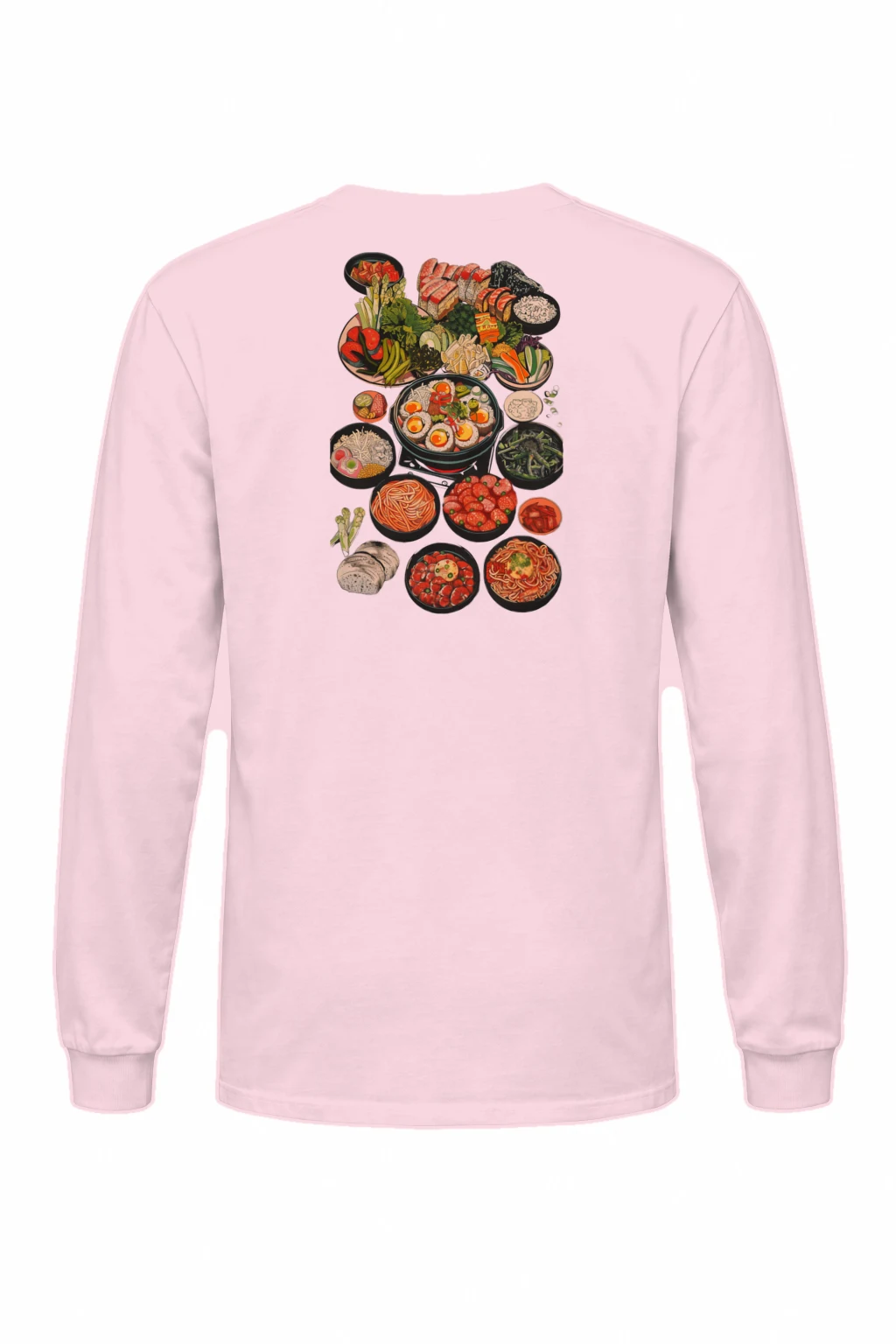 "Asian Food Spread" Unisex Longsleeve T-shirt | Gildan 2400