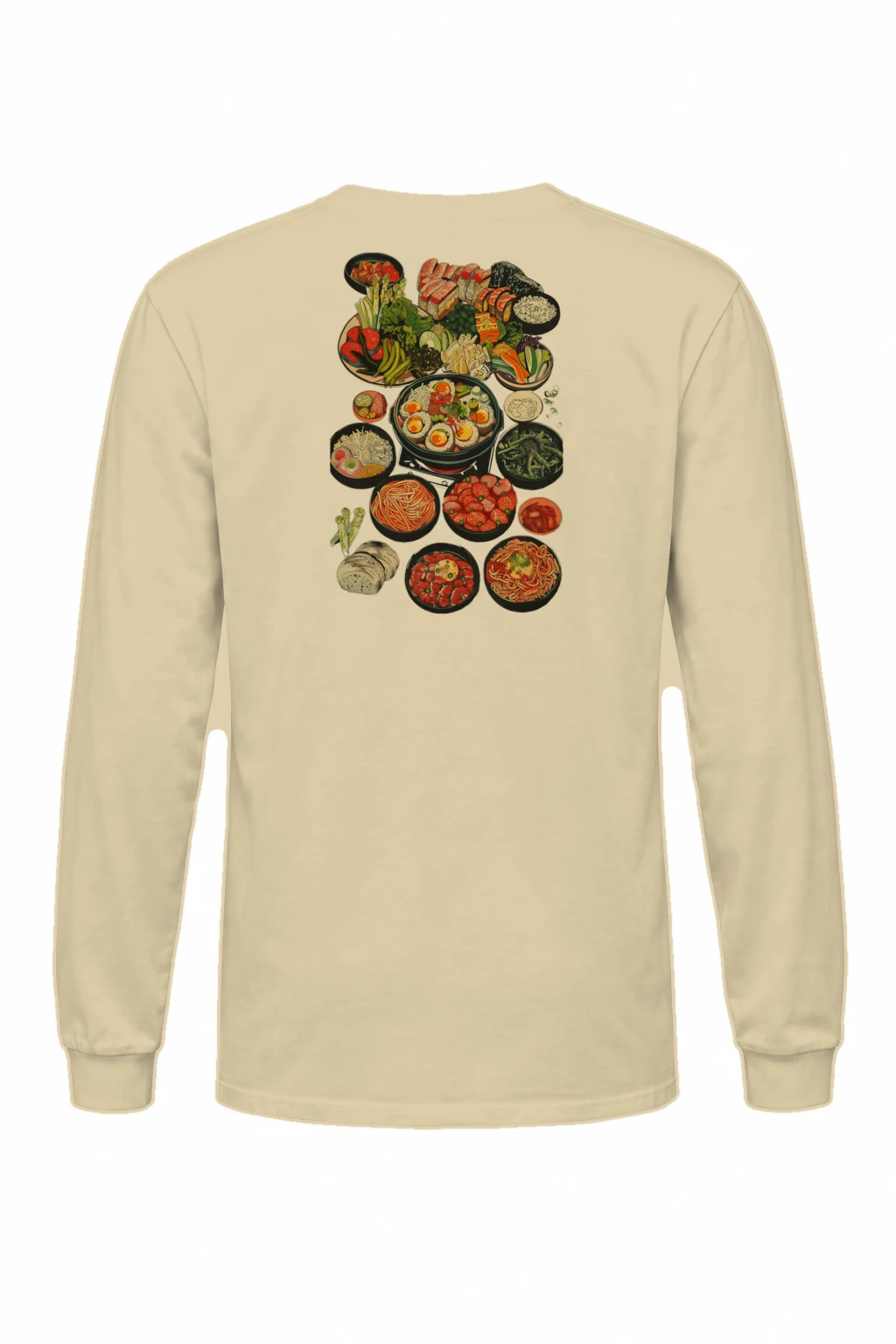 "Asian Food Spread" Unisex Longsleeve T-shirt | Gildan 2400
