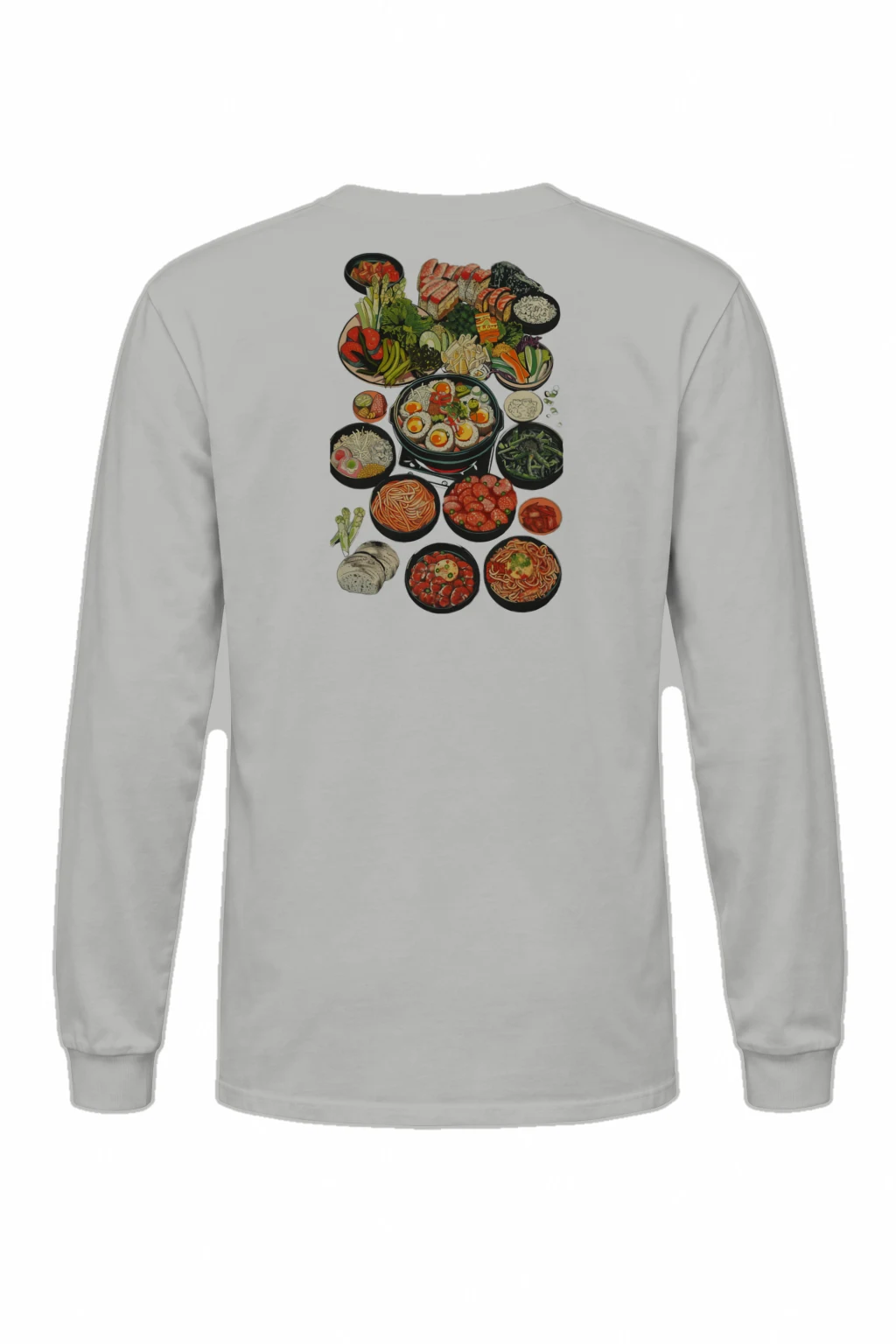 "Asian Food Spread" Unisex Longsleeve T-shirt | Gildan 2400