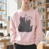 "Ask Me About My Cattitude" Heavy Blend Unisex Crewneck Sweatshirt | Gildan 18000