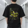 "Asphalt Fugue" Men's Oversized Heavyweight Crewneck T-Shirt