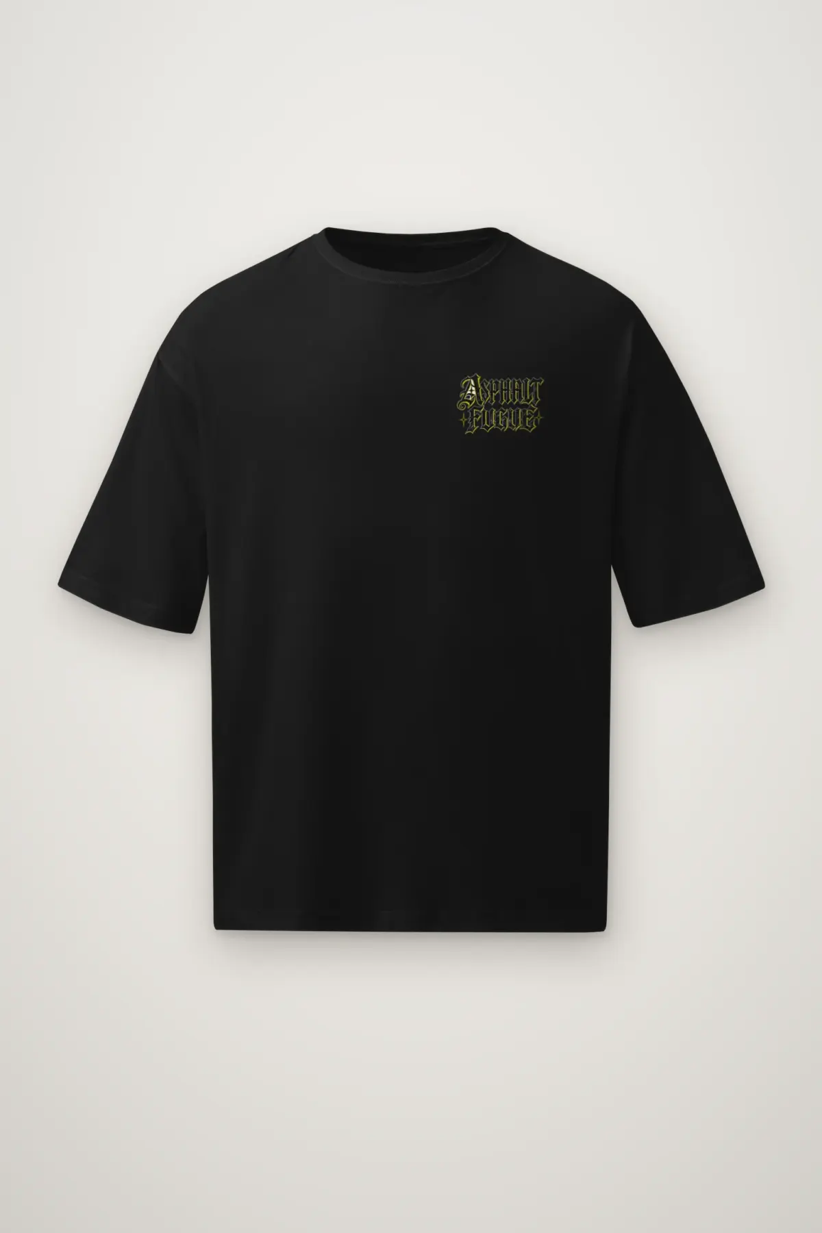 "Asphalt Fugue" Men's Oversized Heavyweight Crewneck T-Shirt