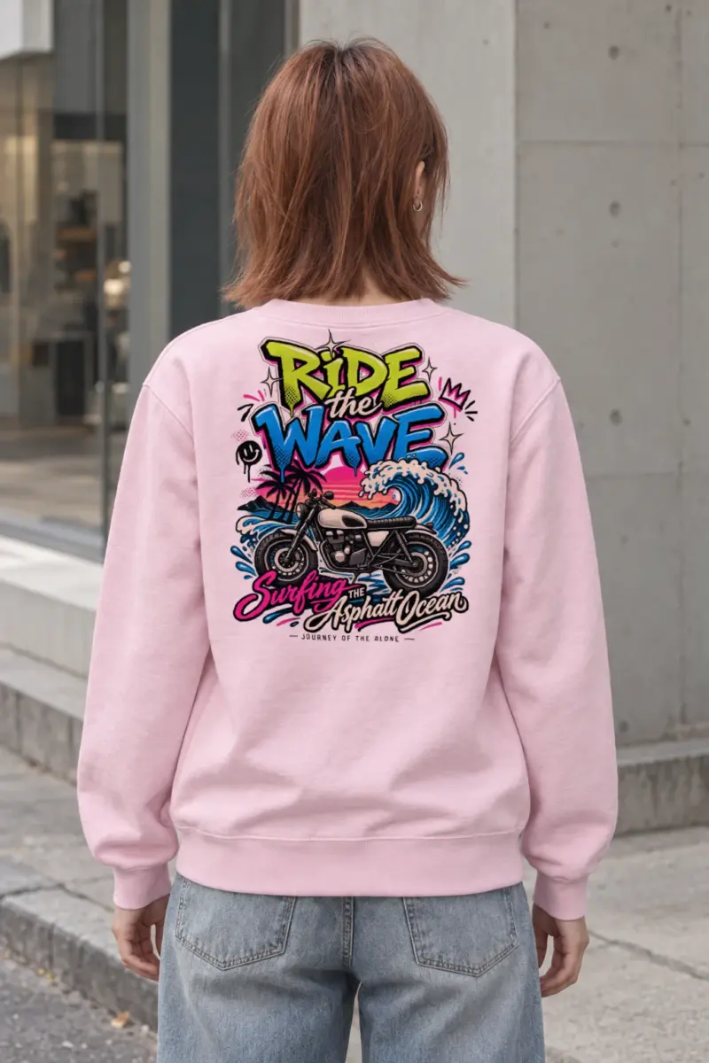 "Asphalt Ocean Journey" Heavy Blend Unisex Crewneck Sweatshirt
