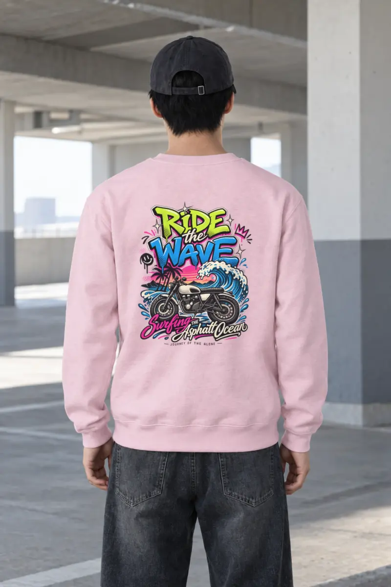 "Asphalt Ocean Journey" Heavy Blend Unisex Crewneck Sweatshirt