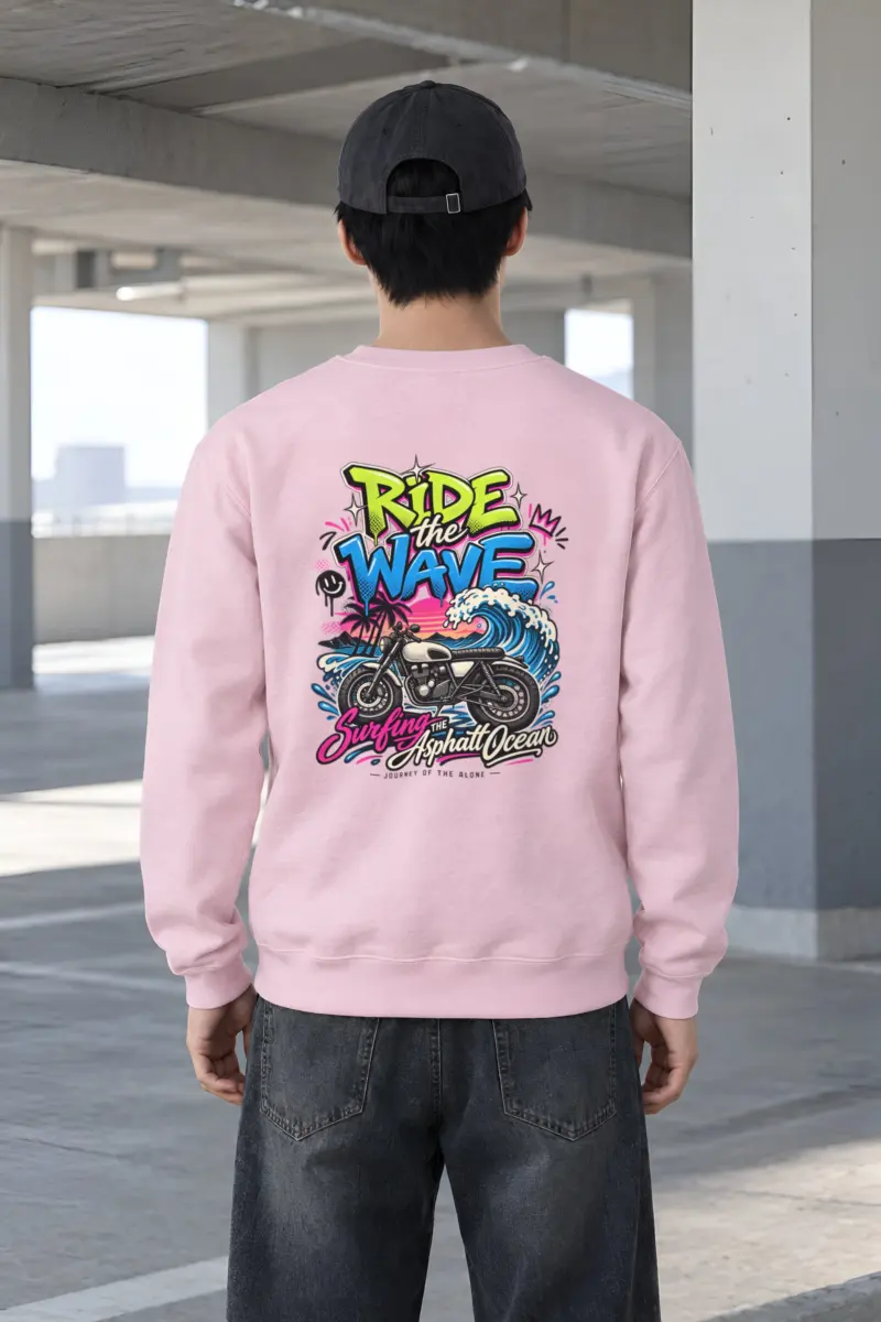 "Asphalt Ocean Journey" Heavy Blend Unisex Crewneck Sweatshirt