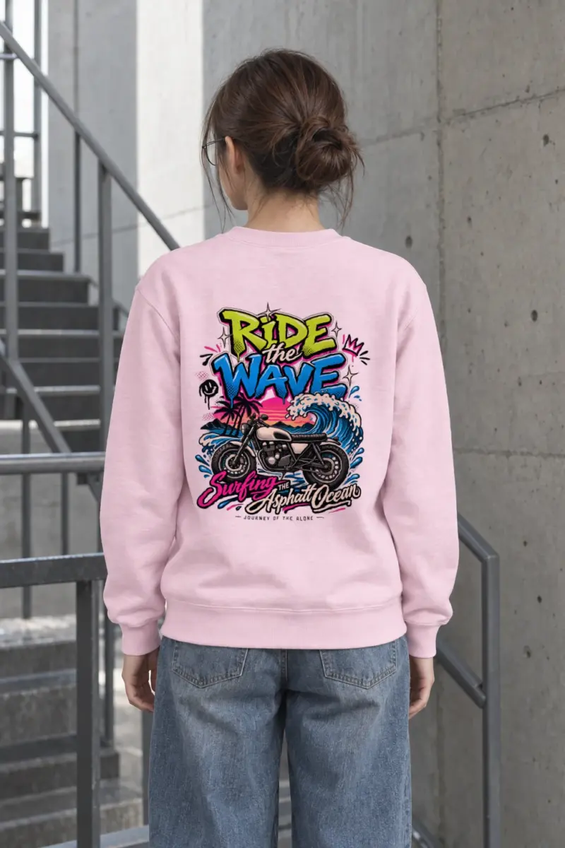 "Asphalt Ocean Journey" Heavy Blend Unisex Crewneck Sweatshirt
