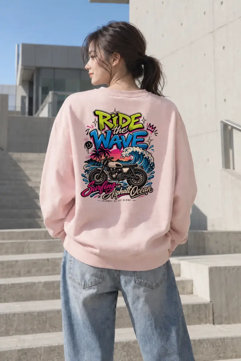 "Asphalt Ocean Journey" Heavy Blend Unisex Crewneck Sweatshirt