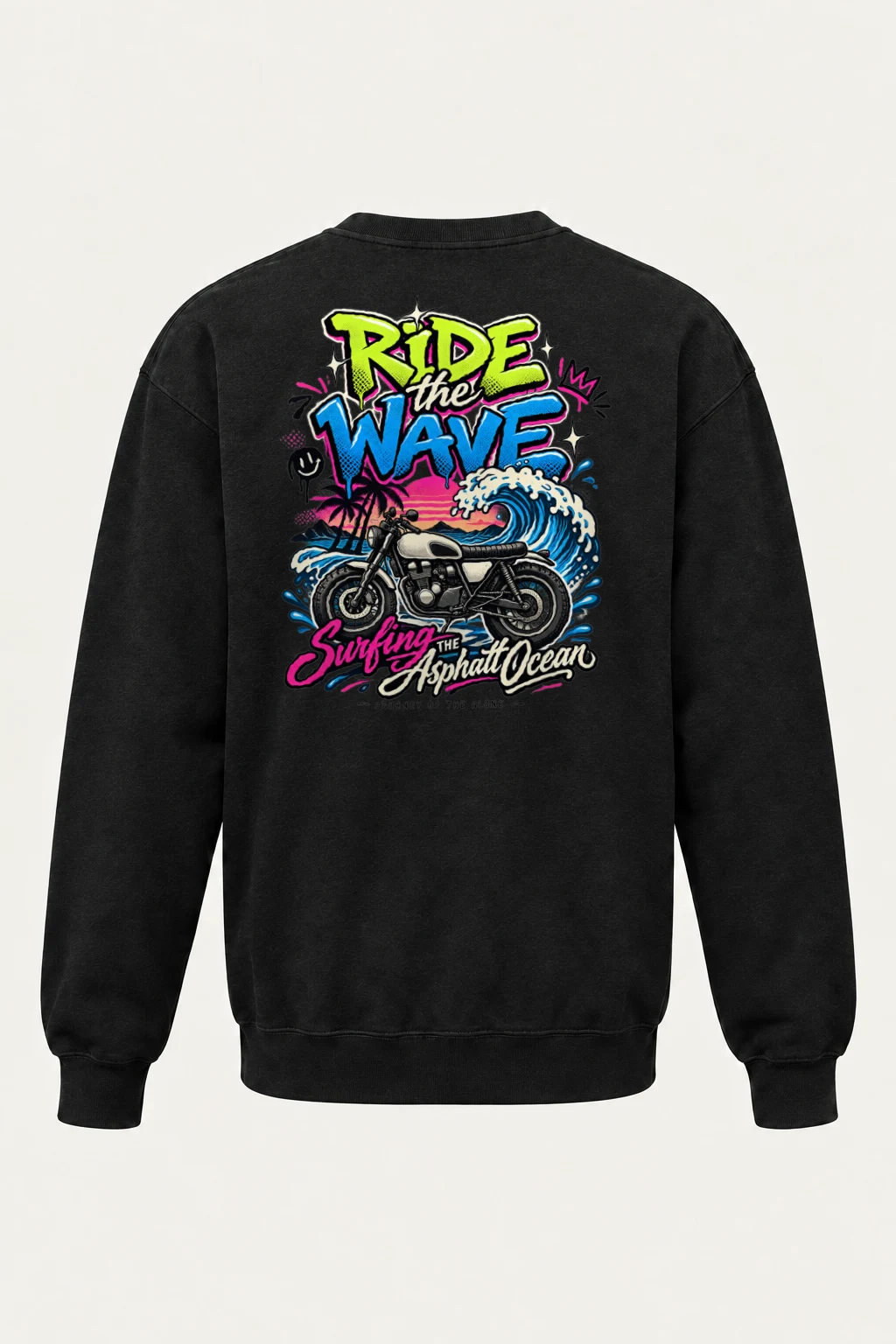 "Asphalt Ocean Journey" Heavy Blend Unisex Crewneck Sweatshirt | Gildan 18000